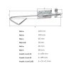 ALBERTS Bolzenriegel Stangenriegel Schlossriegel Türriegel Stahl verzinkt 320 mm