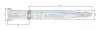ALBERTS Werfgehänge Türband Torband Ladenband Scharnier Stahl verzinkt 300x63 mm