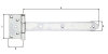 ALBERTS Kreuzgehänge Torband Ladenband T-Scharnier Stahl verzinkt 291x103 mm