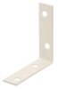 8x ALBERTS Verbinder Stuhlwinkel Bauwinkel Stahl weiß beschichtet 60x60x16 mm