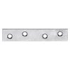 8x ALBERTS Flachwinkel Verbinder Lochplatte Nagelplatte Stahl verzinkt 80x15 mm