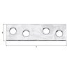 12x ALBERTS Flachwinkel Verbinder Lochplatte Nagelplatte Stahl verzinkt 50x14 mm