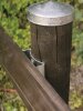 ALBERTS Zaunriegel Beschlag Pfosten Palisade Rundholz Stahl verzinkt 121x40 mm