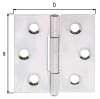 ALBERTS Kistenband Tischband Scharnier Konstruktionsband Stahl verzinkt 38x38 mm