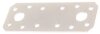 ALBERTS Flachwinkel Holzverbinder Lochplatte Stahl weiß beschichtet 96x35 mm