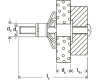 fischer Hohlraum-Metalldübel HM 5x65 mm mit metrischer Schraube (4 Stück) 014806
