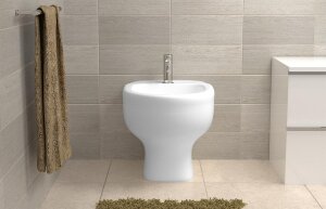 fischer WC-Befestigung mit Schraube, Dübel und Abdeckkappe 8x80 mm (2 Stück)