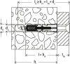 fischer Universaldübel DuoPower 8x40 mm mit Rand (18 Stück) 535211