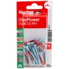 fischer Universaldübel DuoPower 6x30 mm mit Rand (12 Stück) 535254