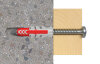 fischer Universaldübel DuoPower 6x30 mm mit Rand (12 Stück) 535254