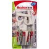 fischer Rundhaken mit Schraube und Universaldübel DuoPower 8x40 mm (4 Stück)
