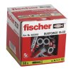 fischer Universaldübel DuoPower 10x50 mm mit Rand (50 Stück) 555010