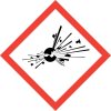 REACH-CLP Gefahrenpiktogramm GHS Etiketten Sticker Warnung Gefahr Hinweis Gefahrgutklasse GHS01: Explodierende Bombe (100 St.)
