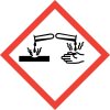 REACH-CLP Gefahrenpiktogramm GHS Etiketten Sticker Warnung Gefahr Hinweis Gefahrgutklasse GHS05: Ätzwirkung (100 St.)