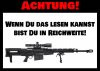 Warnschild ACHTUNG Wenn du das lesen kannst bist du in Reichweite A3 (42x30 cm) Warnung Betreten Verboten