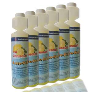 6x Scheibenwischwasser Konzentrat 1:100 Citrus 250 ml...