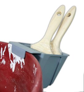 Pinselhalter Pinselbecher für Malerarbeiten Streichen Renovieren Farbbecher zum Einhängen 10x14 cm