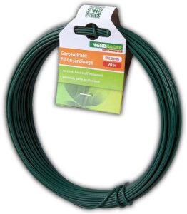 20 m Windhager Gartendraht Floristendraht Blumen Basteldraht Ø 2 mm grün