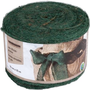 25 m Windhager Juteband Wickelstreifen Universal Baumschutz Breite 10 cm grün