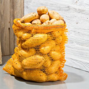 10x Windhager Netzsack Raschelsack Kartoffelsack Zwiebelsack Kaminholz 50x80 cm