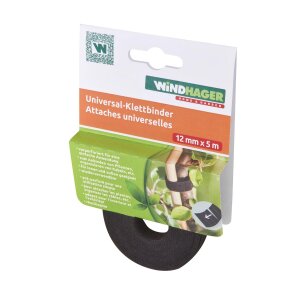 5 m Windhager Klettband Pflanzenbinder Baumanbinder Universal Breite 12 mm