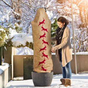 Windhager Vlieshaube Pflanzenhaube Schutzvlies Winter 60x180 cm Motiv Hirsch
