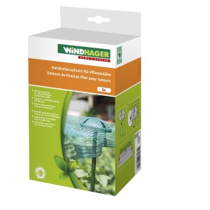 5x Windhager Netzhalter Netzstütze Aufsatz für Pflanzstäbe Ø 12 cm grün