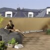Windhager Balkonblende Sichtschutz Windschutz Plane MALTA 5x0,9 m khaki