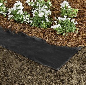 Windhager Unkrautfolie Unkrautvlies Mulchfolie Gartenfolie 15x0,9 m