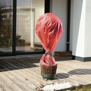 Windhager Vliesmantel Thermovlies Pflanzenvlies Schutz Winter Kälte 10x1,6 m rot