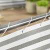 Windhager Balkonblende Sichtschutz Windschutz Plane IBIZA 5x0,9 m grau/weiß
