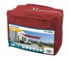 Windhager Sonnensegel Cannes R Sonnenschutz Garten Terrasse 3x2 m rot