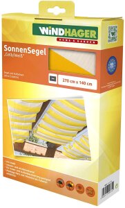 Windhager Sonnensegel Sonnenschutz Markise Garten...
