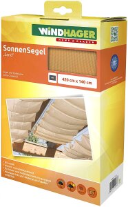 Windhager Sonnensegel Sonnenschutz Markise Garten...