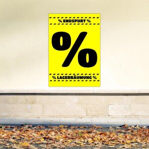 20er-Set Räumungsverkauf Plakate DinA2 GESCHÄFTSAUFGABE Poster AUSVERKAUF Wir schliessen Lagerräumung