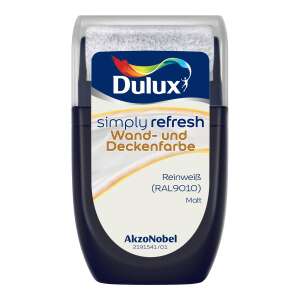 Dulux Simply Refresh Reinweiß RAL9010 matt 30 ml...