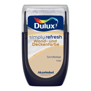 Dulux Simply Refresh Sandbeige matt 30 ml Farbroller...