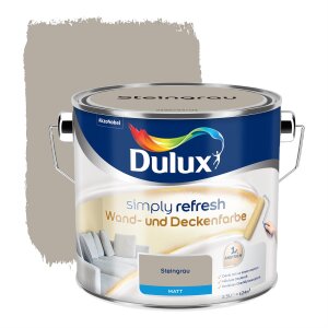 Dulux Simply Refresh Steingrau matt 2,5 l Farbe Innen...