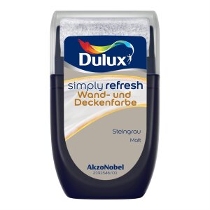 Dulux Simply Refresh Steingrau matt 30 ml Farbroller...