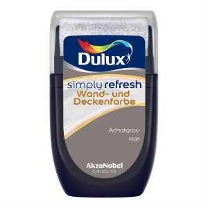 Dulux Simply Refresh Achatgrau matt 30 ml Farbroller...