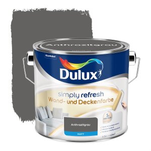 Dulux Simply Refresh Anthrazitgrau matt 2,5 l Farbe Innen...