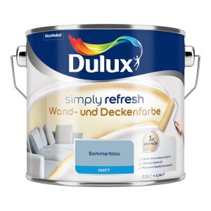 Dulux Simply Refresh Sommerblau matt 2,5 l Farbe Innen...