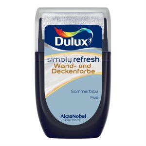 Dulux Simply Refresh Sommerblau matt 30 ml Farbroller...