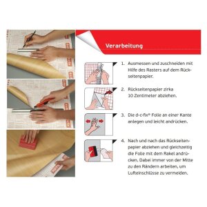 d-c-fix Klebefolie Milky Weiß Matt  Selbstklebende Fensterfolie Dekor 200 x 67,5 cm