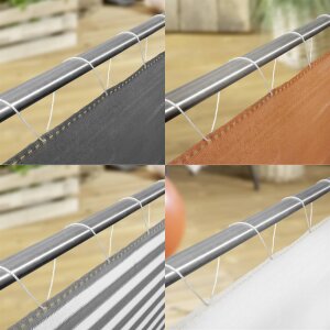 Windhager Balkonblende Sichtschutz Windschutz Plane SYLT 5 x 0,9 m alle Farben