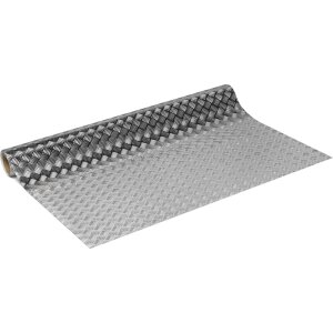 d-c-fix Klebefolie Riffelblech hochglanz Silber Möbelfolie Selbstklebend Dekor 150 x 67,5 cm
