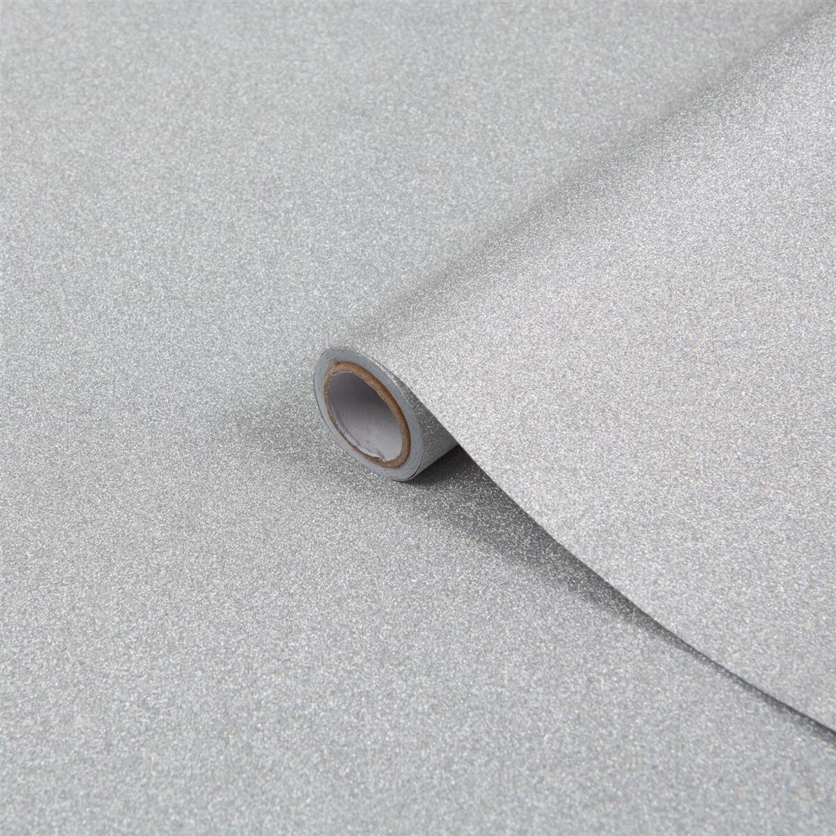 d-c-fix Klebefolie Metallic Glitter Silber Möbelfolie