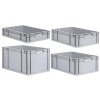 Allit ProfiPlus EuroEco C Eurobehälter Industriequalität Eurobox Lagerkiste grau mit geschlossenem Griff 600 x 400 mm