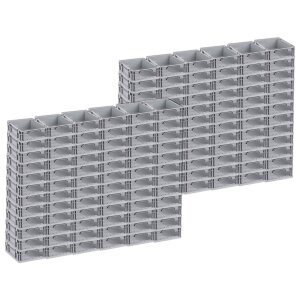 144x Allit ProfiPlus EuroStore L-412 Sichtlagerkasten mit offener Front Eurobehälter Eurobox Lagerkiste mit Sicht-/Entnahmeöffnung 400 x 300 x 120 mm