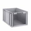 24x Allit ProfiPlus EuroStore L-632 Sichtlagerkasten mit offener Front Eurobehälter Eurobox Lagerkiste mit Sicht-/Entnahmeöffnung 600 x 400 x 320 mm